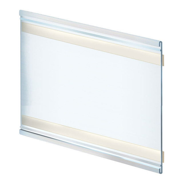 AZAR DISPLAYS 199626 Adhesive-Back Acrylic Nameplate Holders, 7inH x 11inW x 1/4inD, Clear, Pack Of 10 Holders AZAR DISPLAYS 199626 Adhesive-Back Acrylic Nameplate Holders, 7inH x 11inW x 1/4inD, Clear, Pack Of 10 Holders
