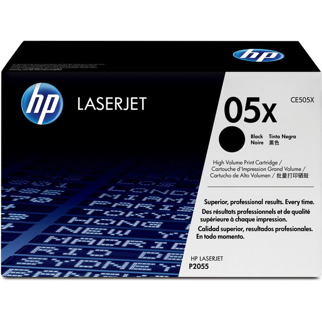 HP INC. CE505X HP 05X Black High Yield Toner Cartridge, CE505X