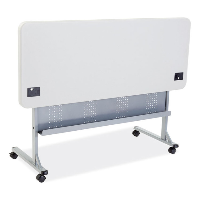 NATIONAL PUBLIC SEATING NPS® BPFT2460 Flip-N-Store Training Table, Rectangular, 24 x 60 x 29.5, Speckled Gray