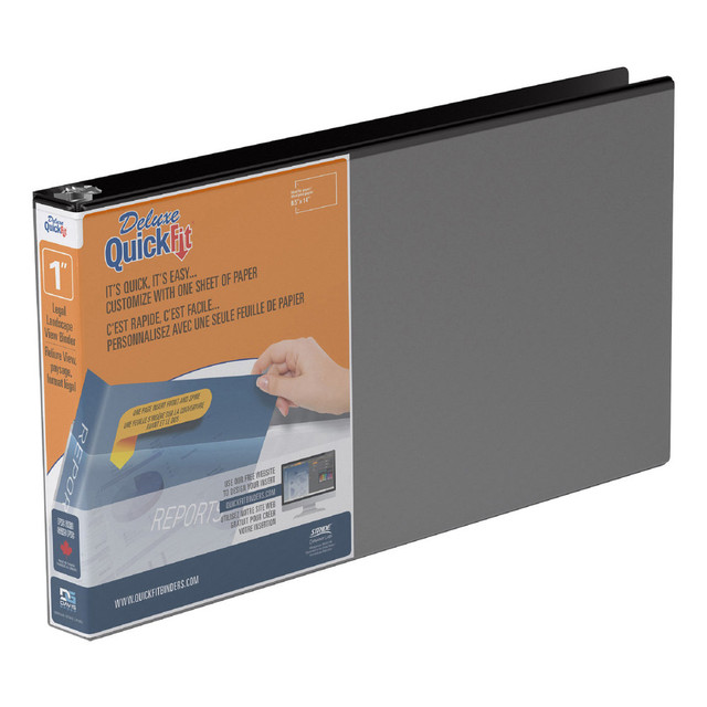 DAVIS GROUP OF COMPANIES CORP 95011L QuickFit Heavy Duty View 3-Ring Binder, Spreadsheet, 1in Round Rings, White DAVIS GROUP OF COMPANIES CORP 95011L QuickFit Heavy Duty View 3-Ring Binder, Spreadsheet, 1in Round Rings, White