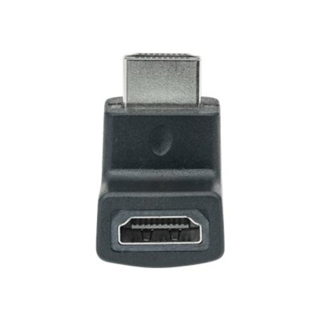 INTRACOM USA, INC. 353502 Manhattan HDMI Adapter, 4K@60Hz (Premium High Speed), Female to Male, Downward 90 Angle, Black, Ultra HD 4k x 2k, Fully Shielded, Gold Plated Contacts, Lifetime Warranty, Polybag - HDMI adapter - HDMI female to HDMI male dow INTRACOM USA, INC. 353502 Manhattan HDMI Adapter, 4K@60Hz (Premium High Speed), Female to Male, Downward 90 Angle, Black, Ultra HD 4k x 2k, Fully Shielded, Gold Plated Contacts, Lifetime Warranty, Polybag - HDMI adapter - HDMI female to HDMI male dow