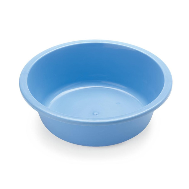 MEDLINE INDUSTRIES, INC. DYND88310 Medline Autoclavable Plastic Washbasins, Round, 5 Qt, Blue, Pack Of 12