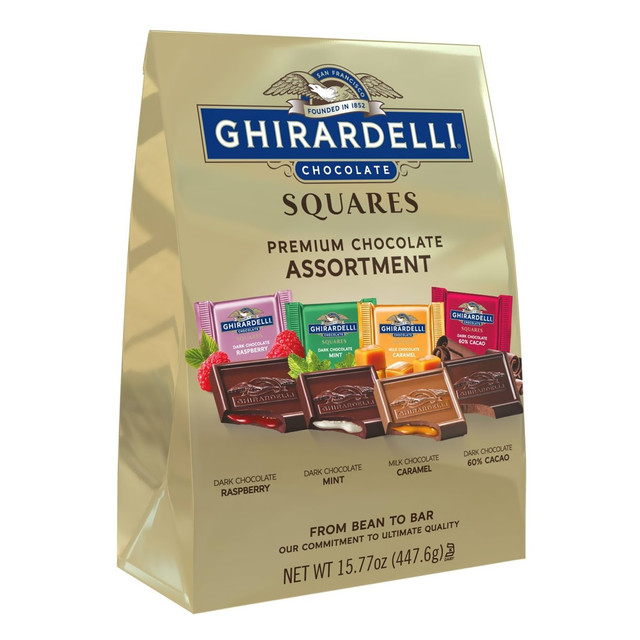 GHIRARDELLI CHOCOLATE COMPANY Ghirardelli 62273  Chocolate Squares, Premium Assortment, 15.77 Oz Bag