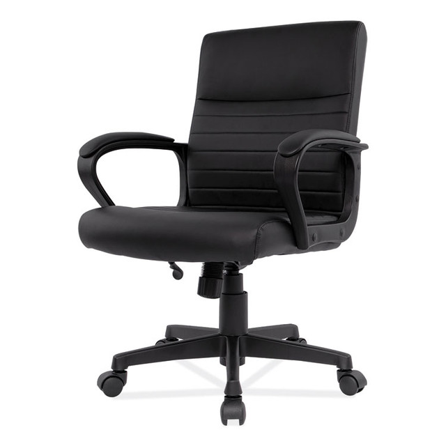 ALERA BC42B19 Alera Breich Series Manager Chair, Supports Up to 275 lbs, 16.73" to 20.39" Seat Height, Black Seat/Back, Black Base