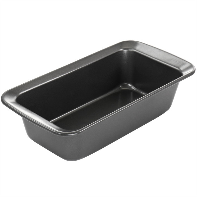 GIBSON OVERSEAS INC. Gibson 995117446M  Baker's Friend Steel Non-Stick Loaf Pan, 8-1/2in x 4-7/16in, Gray