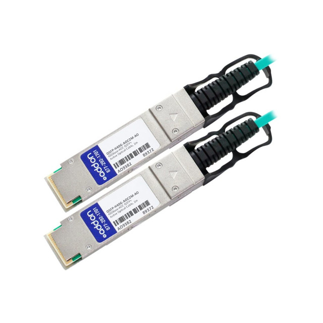 ADD-ON COMPUTER PERIPHERALS, INC. QSFP-H40G-AOC2M-AO AddOn 2m Cisco Compatible QSFP+ AOC - 40GBase direct attach cable - QSFP+ (M) to QSFP+ (M) - 2 m - fiber optic - active ADD-ON COMPUTER PERIPHERALS, INC. QSFP-H40G-AOC2M-AO AddOn 2m Cisco Compatible QSFP+ AOC - 40GBase direct attach cable - QSFP+ (M) to QSFP+ (M) - 2 m - fiber optic - active