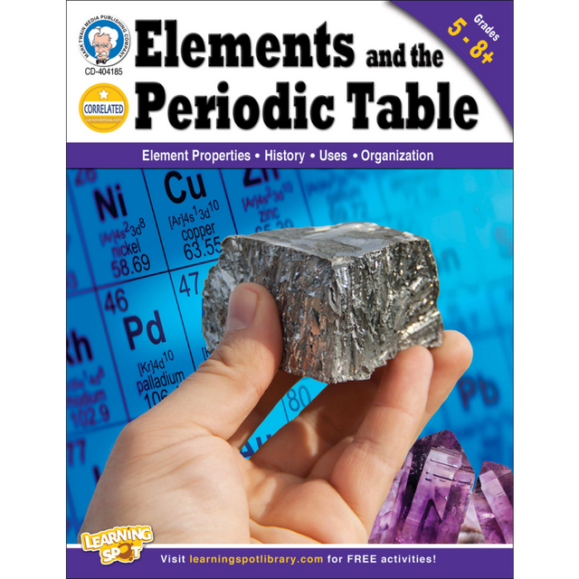 CARSON-DELLOSA PUBLISHING LLC 404185 Mark Twain Elements and the Periodic Table, Grades 5-8+