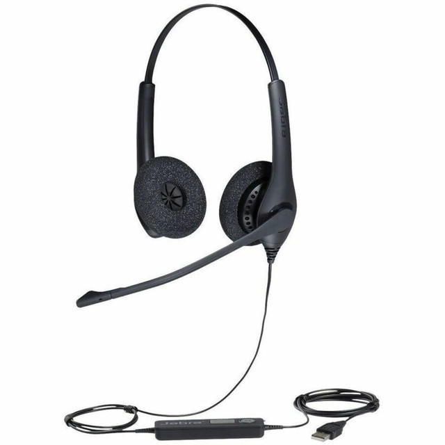 GN AUDIO USA INC. GSA1559-0159 Jabra Biz 1500 Headset - Stereo - USB Type A - Wired - 32 Ohm - 20 Hz to 6.80 kHz - Over-the-head - Binaural - Supra-aural - 7.55 ft Cable - Noise Cancelling, Uni-directional Microphone - Noise Canceling - Black GN AUDIO USA INC. GSA1559-0159 Jabra Biz 1500 Headset - Stereo - USB Type A - Wired - 32 Ohm - 20 Hz to 6.80 kHz - Over-the-head - Binaural - Supra-aural - 7.55 ft Cable - Noise Cancelling, Uni-directional Microphone - Noise Canceling - Black