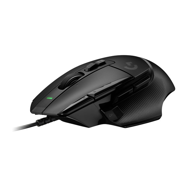 LOGITECH 910-006136  G502 X Wired Gaming Mouse - LIGHTFORCE hybrid optical-mechanical primary switches, HERO 25K gaming sensor, compatible with PC - macOS/Windows - Black - Mouse - optical - wired - USB - black