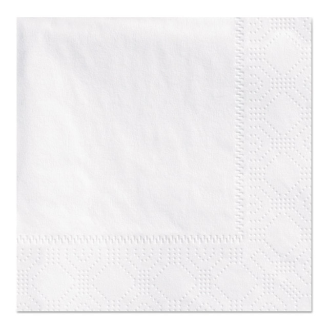 HOFFMASTER GROUP, INC. Hoffmaster 180300  Embossed 2-Ply Beverage Napkins, 9 1/2 x 9 1/2, White, Pack Of 1,000 Napkins