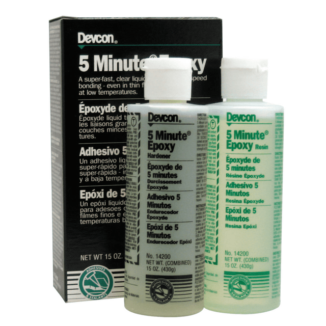 ITW DYMON Devcon 14200  5-Minute Epoxy Liquid Tube, 15 Oz