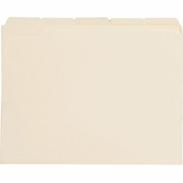 SP RICHARDS 43567 Business Source 1/5 Tab Cut Letter Top Tab File Folders - 8 1/2in x 11in - 3/4in Expansion - Assorted Tab Position - Manila -100 / Box SP RICHARDS 43567 Business Source 1/5 Tab Cut Letter Top Tab File Folders - 8 1/2in x 11in - 3/4in Expansion - Assorted Tab Position - Manila -100 / Box