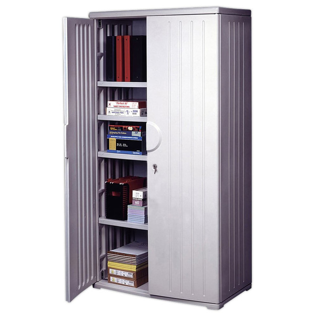 NEWELL OFFICE PRODUCTS COMPANY 92573 Iceberg OfficeWorks Storage Cabinet, 72inH x 36inW, Platinum NEWELL OFFICE PRODUCTS COMPANY 92573 Iceberg OfficeWorks Storage Cabinet, 72inH x 36inW, Platinum