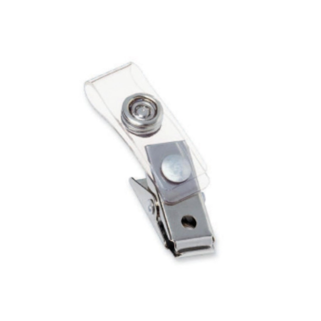 ACCO BRANDS USA, LLC 1122897 GBC Badgemates Strap Clips, Clear, Pack Of 100 ACCO BRANDS USA, LLC 1122897 GBC Badgemates Strap Clips, Clear, Pack Of 100