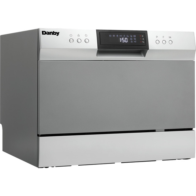 DANBY PRODUCTS LIMITED DDW631SDB Danby 6 Place Setting Dishwasher - Countertop - 6 Place Settings - 54 dB - Silver, Black DANBY PRODUCTS LIMITED DDW631SDB Danby 6 Place Setting Dishwasher - Countertop - 6 Place Settings - 54 dB - Silver, Black