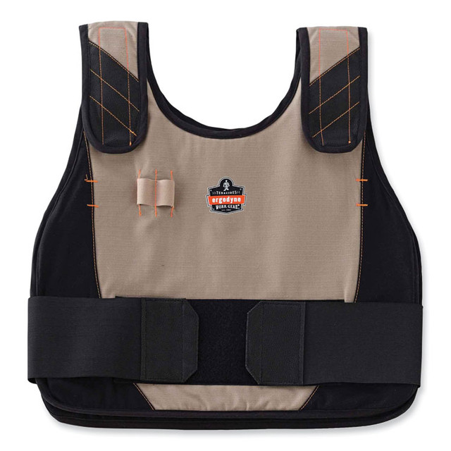 TENACIOUS HOLDINGS, INC. ergodyne® 12203 Chill-Its 6225 Premium FR Phase Change Cooling Vest, Modacrylic Cotton, Small/Medium, Khaki