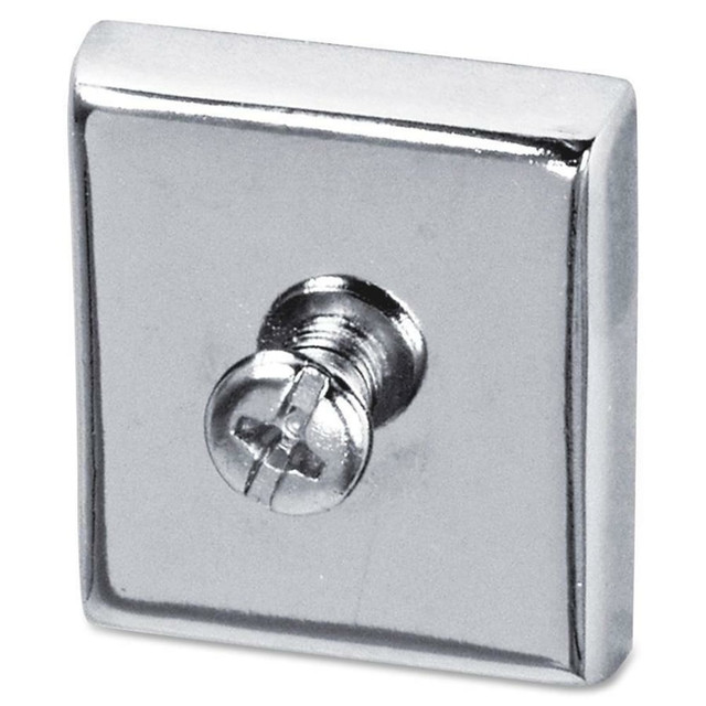 SP RICHARDS Lorell 80675  Heavy-Duty Cubicle Magnets, Silver, Pack Of 2