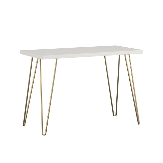 AMERIWOOD INDUSTRIES, INC. Ameriwood Home 9327013COM  Owen 40inW Writing Desk, White/Gold