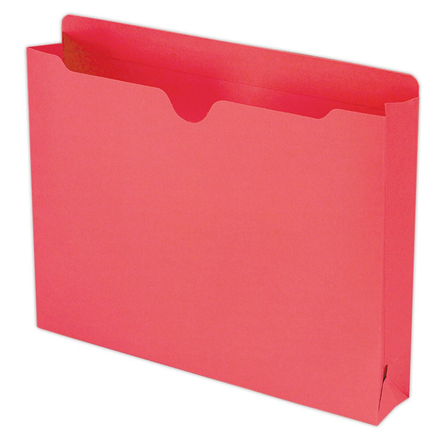 SMEAD MFG CO Smead 75569  Expanding Reinforced Top-Tab File Jackets, 2in Expansion, Letter Size, Red, Box Of 50