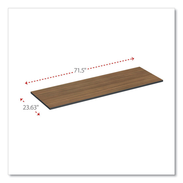ALERA TT7224EW Reversible Laminate Table Top, Rectangular, 71.5w x 23.63d, Espresso/Walnut