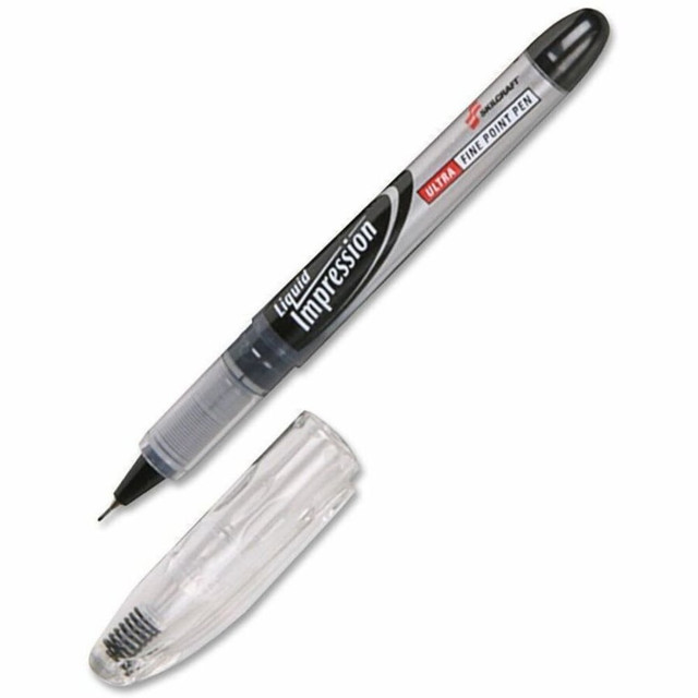 NATIONAL INDUSTRIES FOR THE BLIND 7520-01-519-4373 SKILCRAFT Liquid Impressions Markers, Extra Fine Point, Black, Pack Of 12 (AbilityOne 7520-01-519-4373) NATIONAL INDUSTRIES FOR THE BLIND 7520-01-519-4373 SKILCRAFT Liquid Impressions Markers, Extra Fine Point, Black, Pack Of 12 (AbilityOne 7520-01-519-4373)