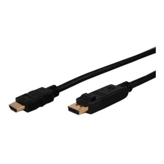 VCOM INTERNATIONAL MULTI MEDIA Comprehensive DISP-HD-10ST  Standard Series DisplayPort To HDMI High-Speed Cable, 10ft