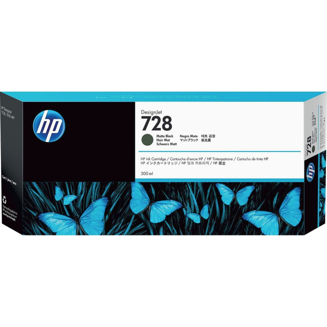 HP INC. HP F9J68A  728 Matte Black Ink Cartridge, F9J68A