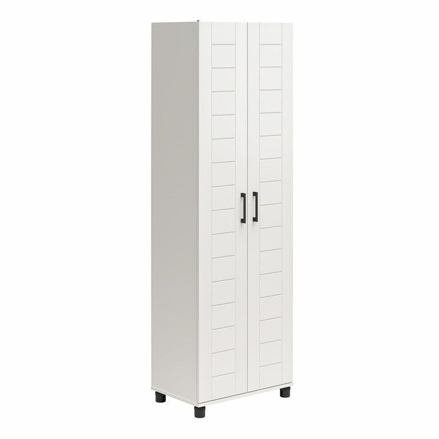 AMERIWOOD INDUSTRIES, INC. Ameriwood Home 9984015COM  Systembuild Evolution Loxley 24inW 2-Door Shiplap Cabinet, White
