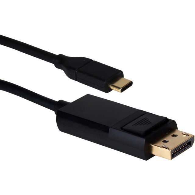 QVS, INC. USBCDP-06 QVS 6ft USB-C / Thunderbolt 3 to DisplayPort UltraHD 4K/60Hz Video Converter Cable - 6 ft DisplayPort/Thunderbolt 3 Audio/Video/Data Transfer Cable for Smartphone, Projector, Chromebook, Monitor, MacBook, HDTV, Tablet, Audio/Video QVS, INC. USBCDP-06 QVS 6ft USB-C / Thunderbolt 3 to DisplayPort UltraHD 4K/60Hz Video Converter Cable - 6 ft DisplayPort/Thunderbolt 3 Audio/Video/Data Transfer Cable for Smartphone, Projector, Chromebook, Monitor, MacBook, HDTV, Tablet, Audio/Video