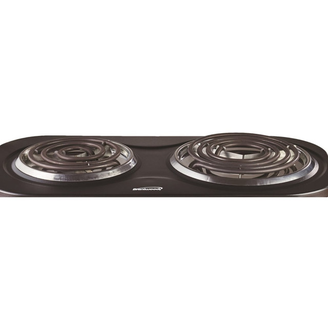 BRENTWOOD APPLIANCES, INC. TS-361BK Brentwood TS-361BK 1500w Double Electric Burner, Black - Burner