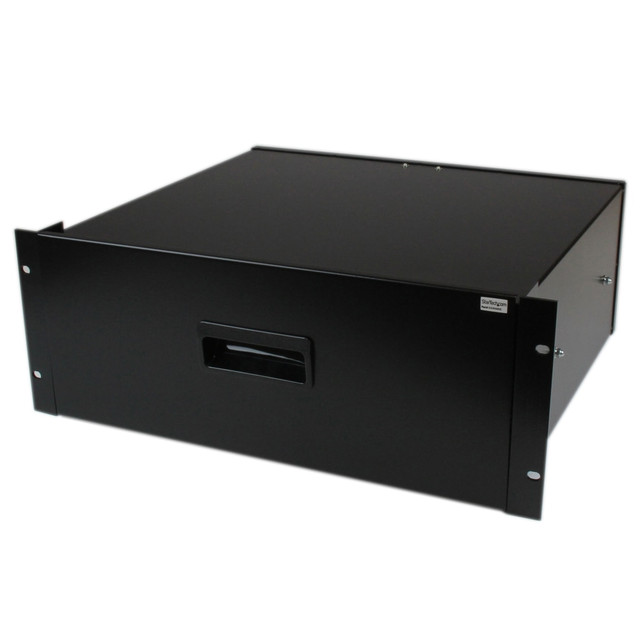 STARTECH.COM 4UDRAWER  4U Black Steel Storage Drawer For 19in Racks And Cabinets, Black