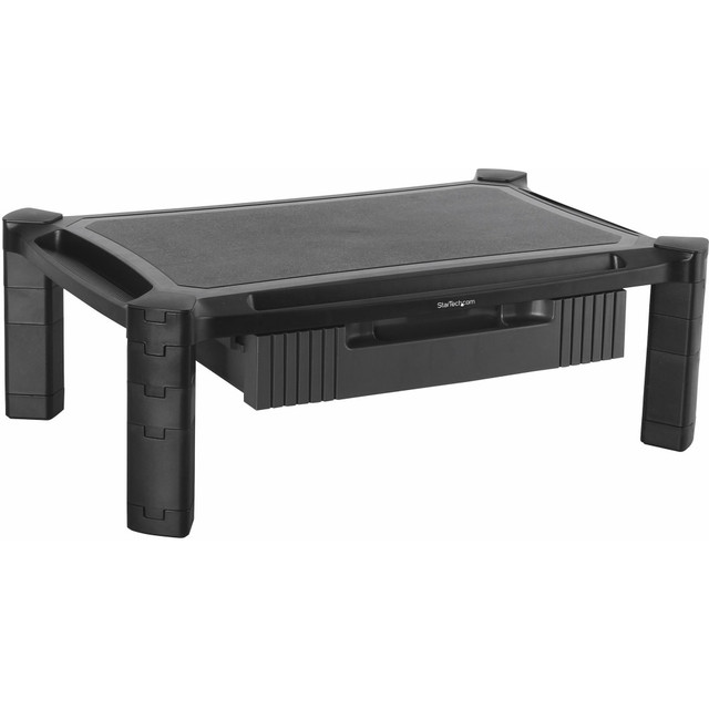 STARTECH.COM MONSTADJDL  Adjustable Monitor Riser - Large - Drawer - Monitors up to 32in- Adjustable Height - Desk Monitor Stand