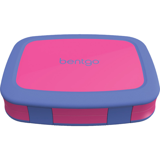 BEAR DOWN CONSULTING BGOBRTS-F Bentgo Kids Brights Lunch Box, 2inH x 6-1/2inW x 8-1/2inD, Fuchsia