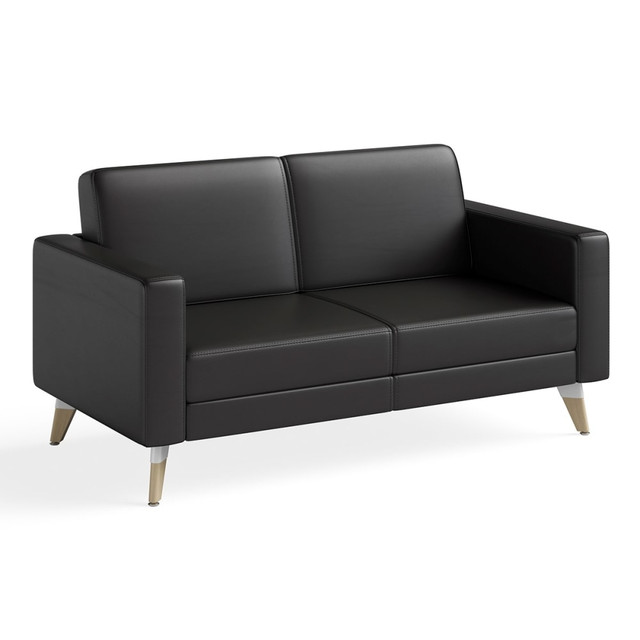 SAFCO PRODUCTS CO 1731RESFEET4PKCOG Safco Resi Lounge Settee, Cognac SAFCO PRODUCTS CO 1731RESFEET4PKCOG Safco Resi Lounge Settee, Cognac