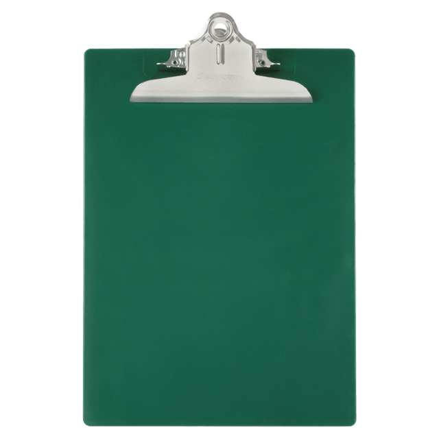 SAUNDERS MANUFACTURING & MARKETING 21604 Saunders 96% Recycled Antibacterial Clipboard With Hanging Hole, 13 1/4inH x 9inW x 1 3/4inD, Letter, Green SAUNDERS MANUFACTURING & MARKETING 21604 Saunders 96% Recycled Antibacterial Clipboard With Hanging Hole, 13 1/4inH x 9inW x 1 3/4inD, Letter, Green
