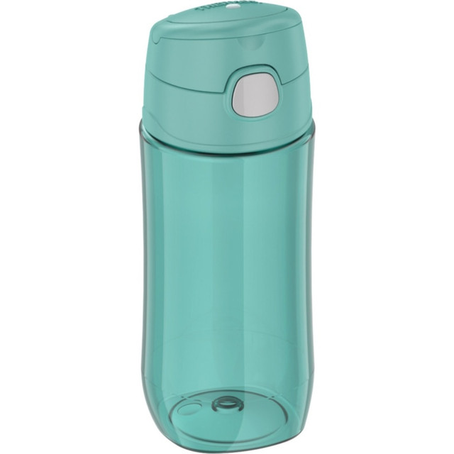 KING-SEELEY THERMOS/THERMOS Thermos GP4040AQ6  16-Ounce FUNtainer Vacuum-Insulated Stainless Steel Bottle with Spout Lid (Aqua) - 16 fl oz - Blue, Aqua - Stainless Steel