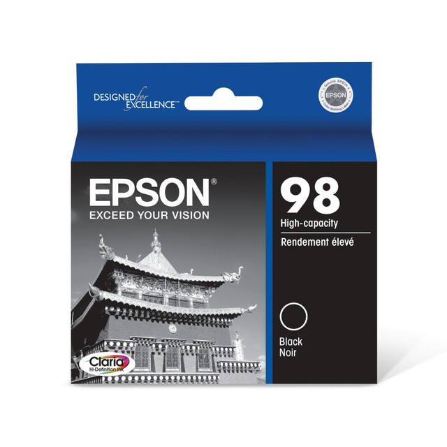 EPSON AMERICA INC. T098120-S Epson 98 Claria Black High-Yield Ink Cartridge, T098120-S