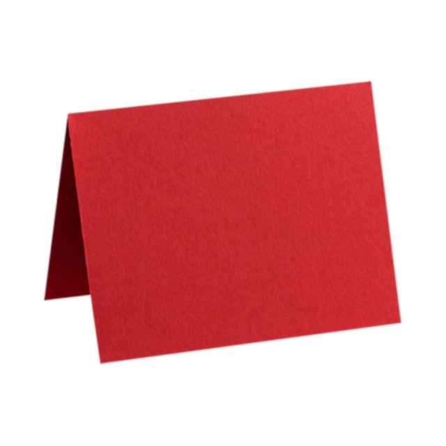 ACTION ENVELOPE EX5030-18-50 LUX Folded Cards, A6, 4 5/8in x 6 1/4in, Ruby Red, Pack Of 50