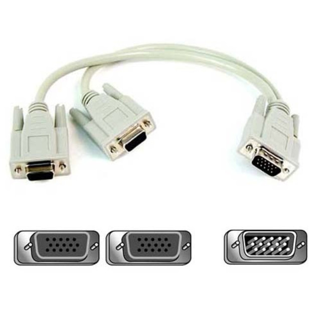 BELKIN, INC. F3G006-01 Belkin Monitor Display Cable - HD-15 Female Video - HD-15 Male Video - 1ft - Gray BELKIN, INC. F3G006-01 Belkin Monitor Display Cable - HD-15 Female Video - HD-15 Male Video - 1ft - Gray