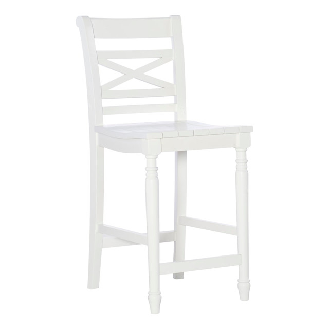 L. POWELL ACQUISITION CORP. ODP2427 Powell Abina Counter Stool, White