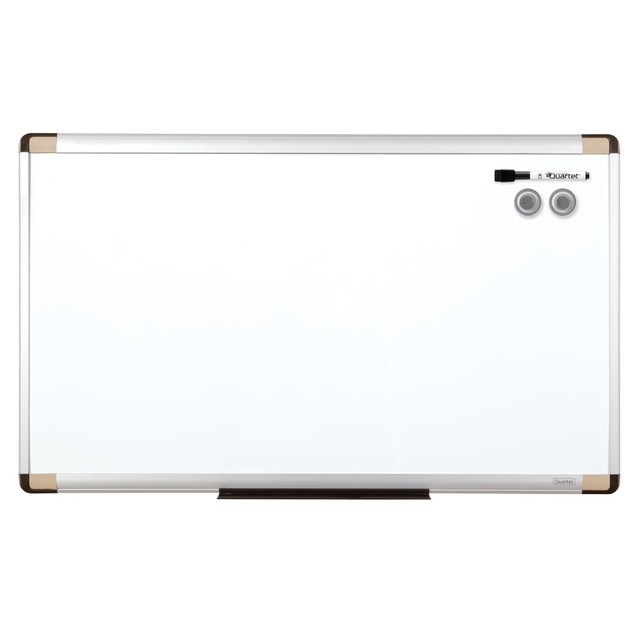 ACCO BRANDS USA, LLC Quartet 48101  Magentic Dry-Erase Whiteboard, 18in x 30in, Metal Frame With Silver Finish