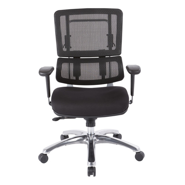 OFFICE STAR PRODUCTS Office Star 99662C-30 Pro-Line II Pro X996 Vertical Mesh High-Back Chair, Black/Coal Black FreeFlex/Polished Aluminum