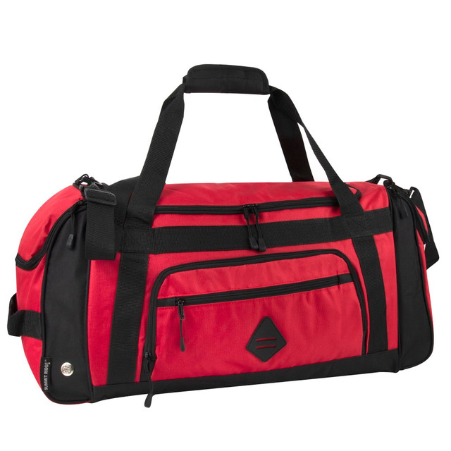 A.D. SUTTON & SONS/PACESETTER Summit Ridge 7031RED  Polyester Duffel, 12inH x 24inW x 9inD, Red