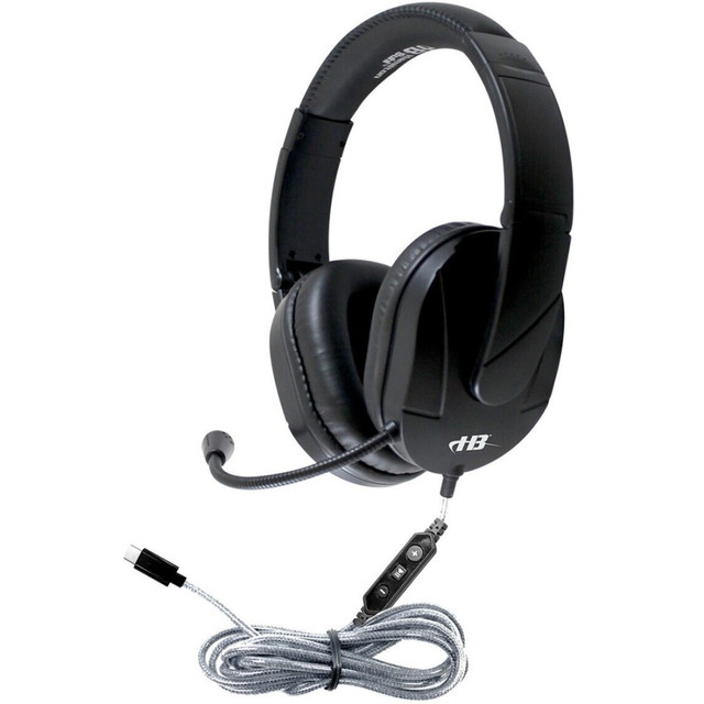 VCOM INTERNATIONAL MULTI MEDIA M2USBC Hamilton Buhl MACH-2C Headset - Stereo - USB Type C - Wired - 32 Ohm - 50 Hz - 20 kHz - Over-the-head - Binaural - Circumaural - 5 ft Cable - Noise Cancelling, Omni-directional, Electret, Condenser Microphone