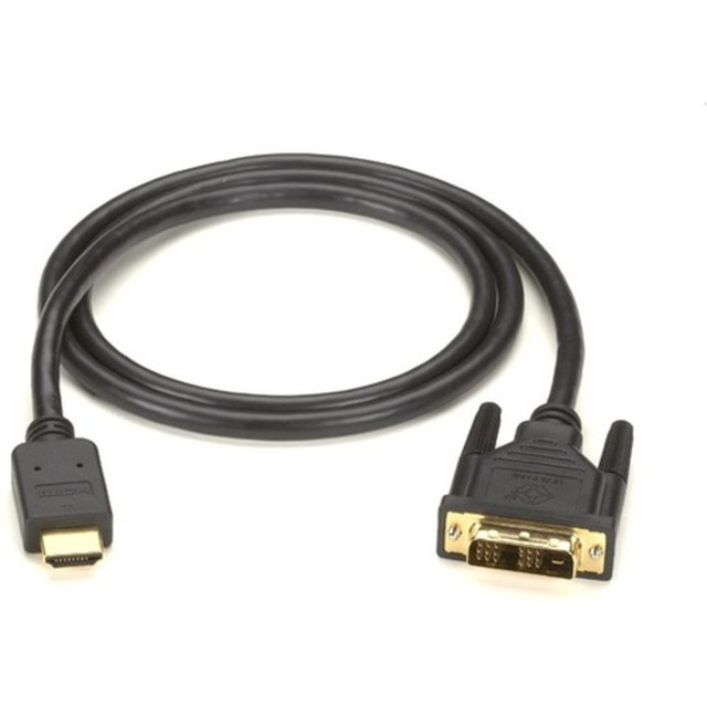 BLACK BOX CORPORATION EVHDMI02T-002M Black Box HDMI to DVI-D Cable, M/M, PVC, 2-m (6.5-ft.) - 6.56 ft DVI/HDMI Video Cable for Video Device, Satellite Receiver, TV - First End: 1 x HDMI (Type A) Male Digital Audio/Video - Second End: 1 x DVI-D Male D