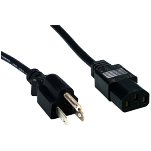 Comprehensive Power Cords are designed to work with most PCs, Monitors, Scanners, Printers and other devices that use the 3-pin shroud power connector. All Comprehensive power cables feature a fully molded design that provides maximum durability and long life.   Multiple Lengths  Molded Connectors For Durability  Standard AC to IEC Power interface  Available In Black