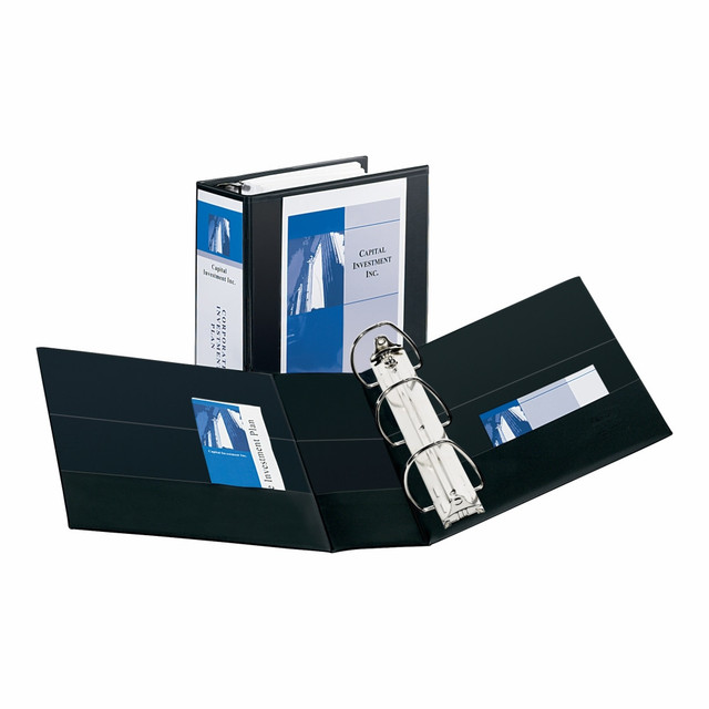 AVERY PRODUCTS CORPORATION 09900 Avery Durable View 3-Ring Binder, 5in Slant Rings, Black AVERY PRODUCTS CORPORATION 09900 Avery Durable View 3-Ring Binder, 5in Slant Rings, Black