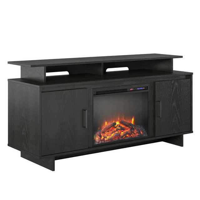 AMERIWOOD INDUSTRIES, INC. Ameriwood Home 6762335COM  Merritt Avenue Electric Fireplace TV Console For 74in TVs, Black