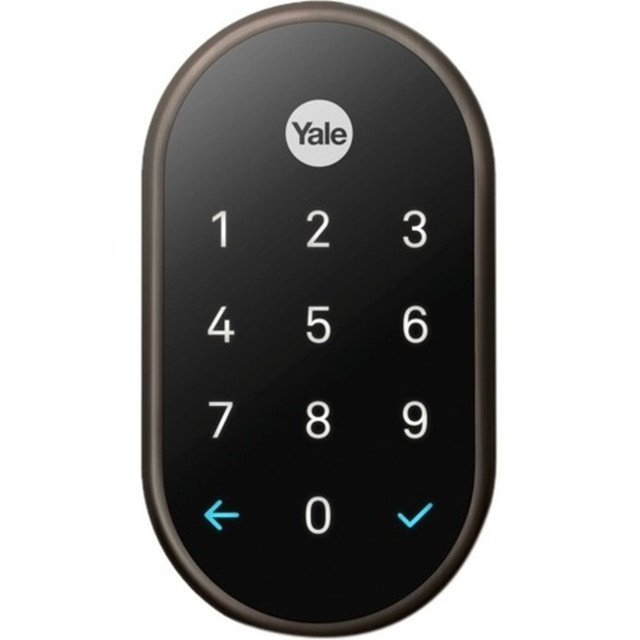 NEST LABS RB-YRD540-WV-0BP Google Nest Yale Lock - Touchscreen - Wireless LANOil Rubbed Bronze