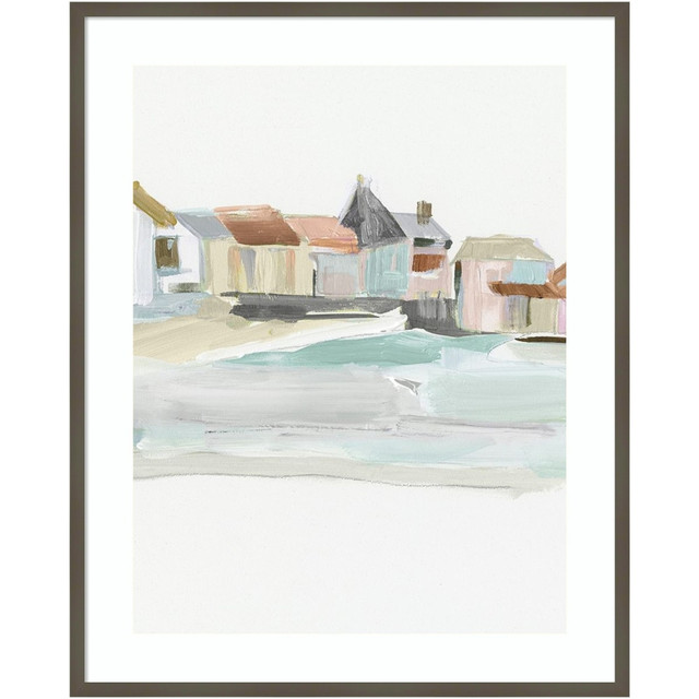 UNIEK INC. Amanti Art A42705537388  Seaside Tranquility I by Susan Pepe Wood Framed Wall Art Print, 33inW x 41inH, Gray